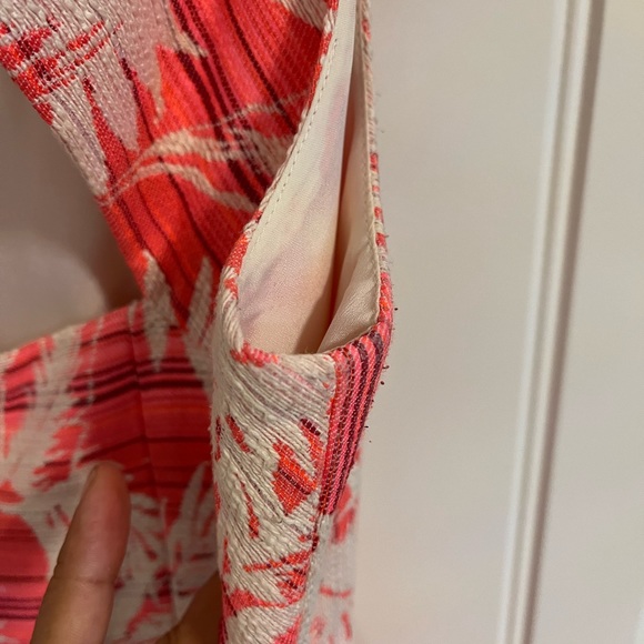 J Crew Jacquard palm print dress with amazing back - Picture 5 of 9